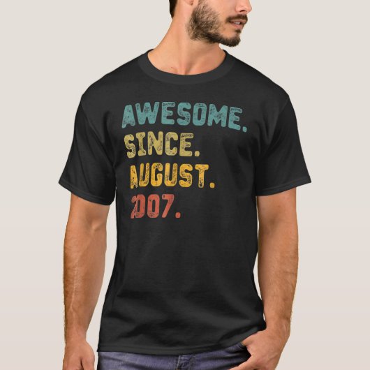 2007年15素晴らし日威厳がある誕生15歳 Tシャツ (正面)