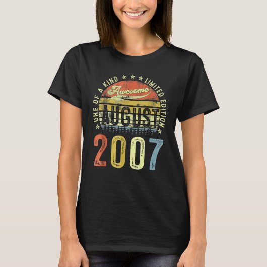 2007年15素晴らし日威厳がある誕生15歳 Tシャツ (正面)
