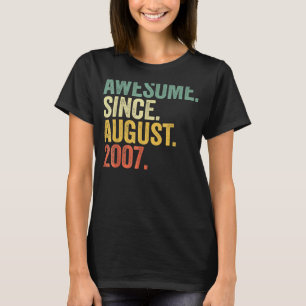 2007年15素晴らし日威厳がある誕生15歳 Tシャツ