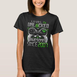2007年15誕生日以素晴らし降のレベル15のロック解除 Tシャツ