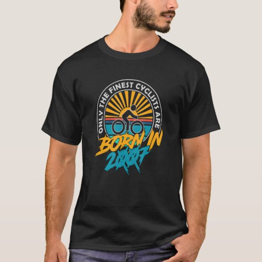 2007年16歳生まれサイクス16誕生日サイク Tシャツ (正面)