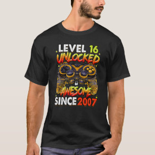 2007年16誕生日以素晴らし降のレベル16のロック解除 Tシャツ