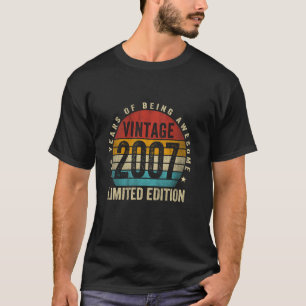 2007年18誕生日ギフト生まれヴィンテージ18年 Tシャツ