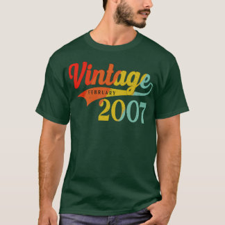 2007年2月誕生日ヴィンテージ2007年2月Wesoo Tシャツ
