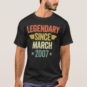 2007年3月以来の伝説 Tシャツ