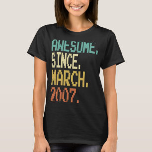 2007年3素晴らし月16日誕生日16歳 Tシャツ