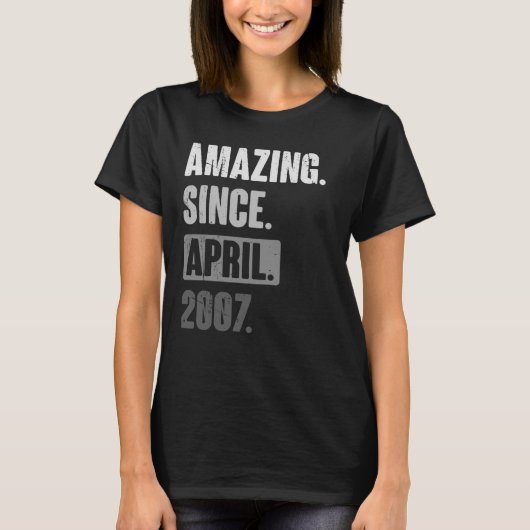 2007年4月から素晴らしい誕生日16th飾り tシャツ (正面)