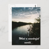 2007年4月11日07時, なんて素晴らしい世界なんだろう... ポストカード (正面/裏面)