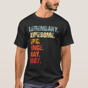 2007年5月以素晴らし降の伝説的な叙事詩ヴィンテージ・バット Tシャツ