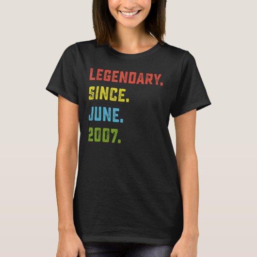2007年6月以来15誕生日伝説的15年 Tシャツ (正面)