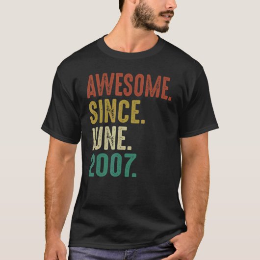 2007年6月以素晴らし降15歳誕生日 Tシャツ (正面)