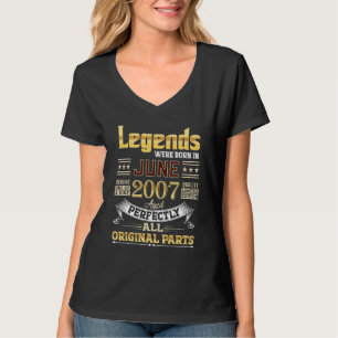 2007年6月15歳の15歳の誕生日伝説はBorだった Tシャツ
