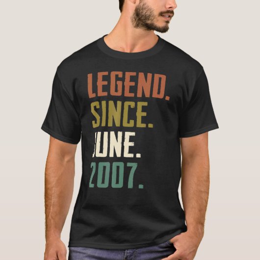 2007年6月15誕生日以来15歳の伝説 Tシャツ (正面)