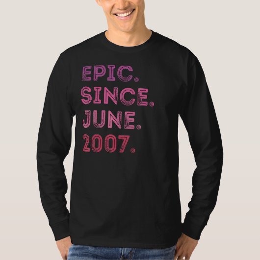 2007年6月15誕生日以来15歳の叙事詩 Tシャツ (正面)