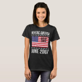 2007年6素晴らし月以来のアメリカの誕生 Tシャツ (正面フル)