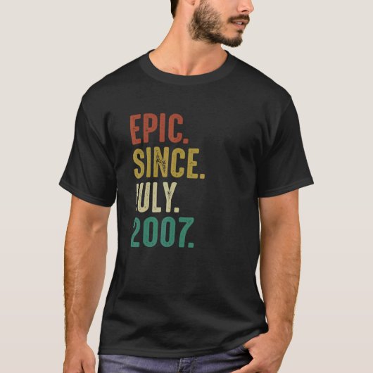 2007年7月以来15歳の誕生日叙事詩 Tシャツ (正面)