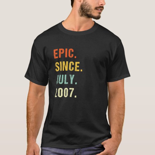 2007年7月以来15誕生日叙事詩15歳Re Tシャツ (正面)