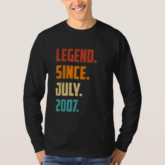 2007年7月15日誕生日伝説15歳 Tシャツ (正面)