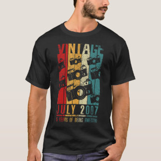 2007年7月15歳2007年誕生日レトロヴィンテージ Tシャツ