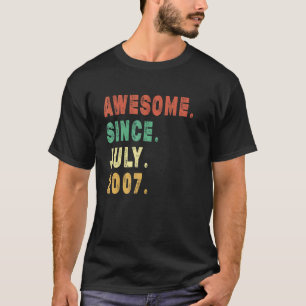 2007年7月15素晴らし日誕生日以降15歳 Tシャツ