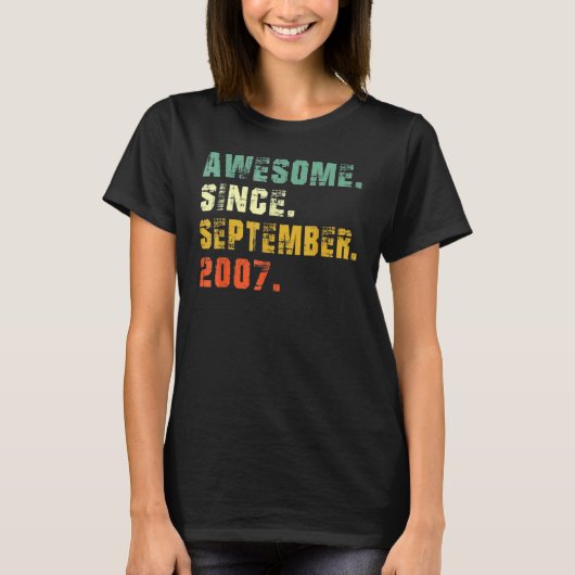 2007年9月15日素晴らしBirから15歳 Tシャツ (正面)