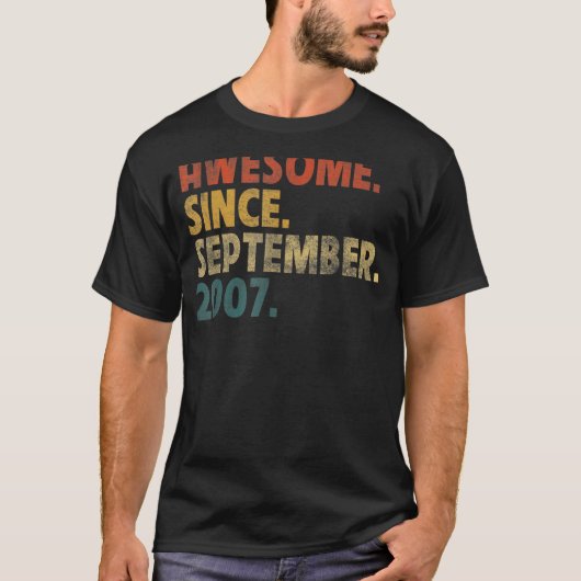 2007年9月15日素晴らしBirから15歳 Tシャツ (正面)