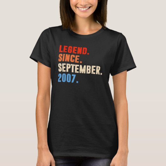 2007年9月15日15歳の伝説 Tシャツ (正面)