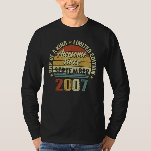 2007年9素晴らし月15日11歳 Tシャツ (正面)