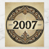 2007年：壮年 ワインラベル (シングルラベル)