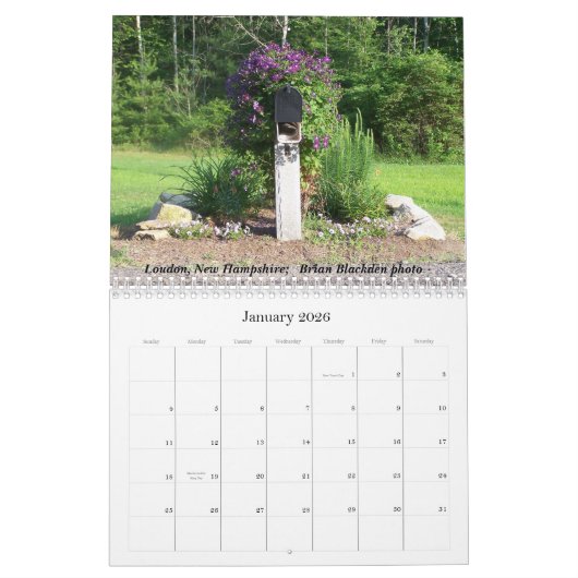 2007月例写真のカレンダー カレンダー (1月 2026)