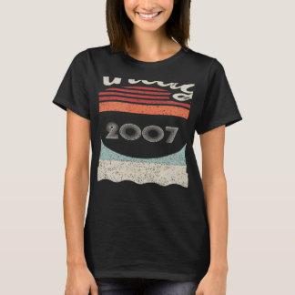 2007生まれ年15誕生日15歳のヴィンテージ Tシャツ