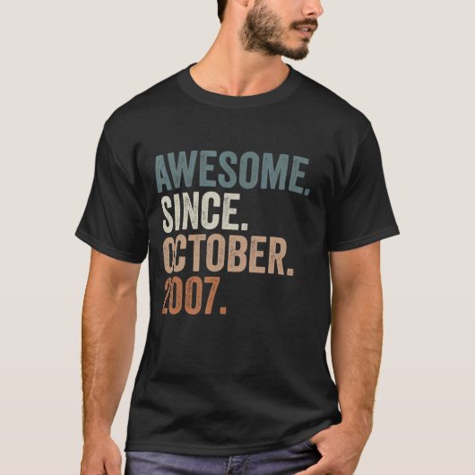 2007素晴らし年10月15誕生日15年 Tシャツ (正面)