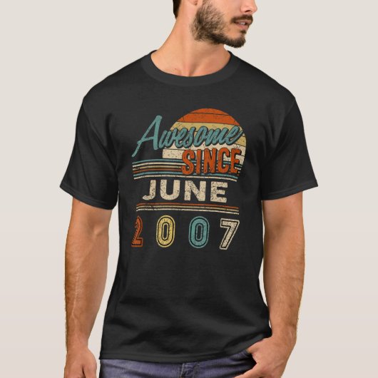 2007素晴らし年6月生後15歳 Tシャツ (正面)