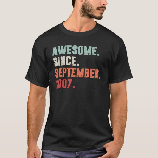 2007素晴らし年9月15日誕生日15年 Tシャツ (正面)