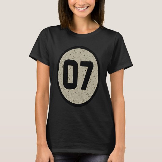 2007誕生年レトロ科学おたくギークマイルストーン Tシャツ (正面)