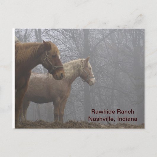20071221_0021_r1, Rawhide RanchNashville, Indiana ポストカード (正面)