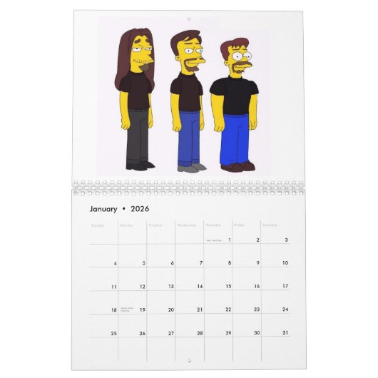 2008の菓子の復讐のカレンダー カレンダー (1月 2026)