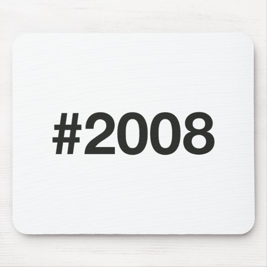 2008ハッシュタグ17誕生日記念日 マウスパッド (正面)