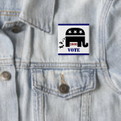 2008ボタンの投票共和党員 缶バッジ (インサイチュ)