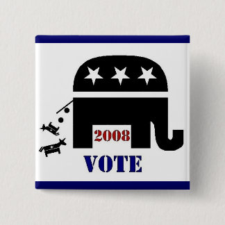 2008ボタンの投票共和党員 缶バッジ