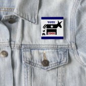 2008ボタンの投票民主党員 缶バッジ (インサイチュ)