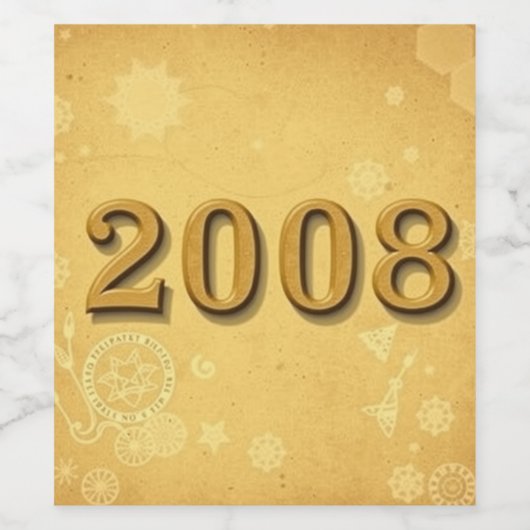 2008ワインラベル ワインラベル (シングルラベル)