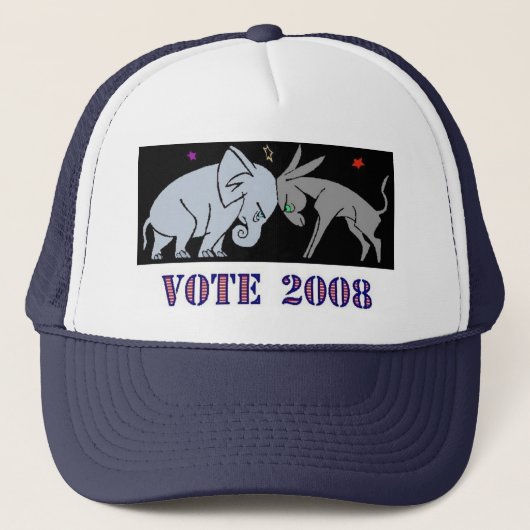 2008人のトラック運転手の帽子の帽子の共和党員民主党員の投票 キャップ (正面)