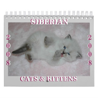 2008匹のシベリア猫Calendar2 sm カレンダー