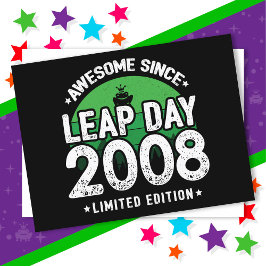 2008年うるう年2月29日生まれ最高！ ポストカード