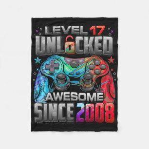 2008年からスゴイ レベル17アンロック 17歳の誕生日 フリースブランケット
