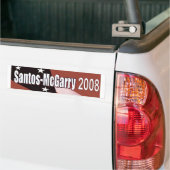 2008年にサントスMcGarry バンパーステッカー (トラック上)