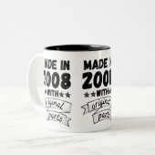 2008年に製造されたオリジナル部品 ツートーンマグカップ (正面左)