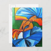 2008年に青で踊る ポストカード (正面/裏面)