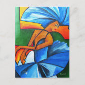 2008年に青で踊る ポストカード (正面)